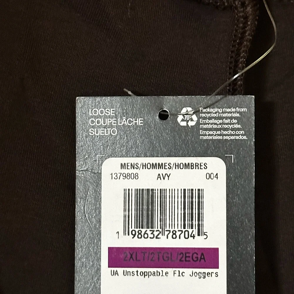 Under Armour Unstoppable Fleece Black and Brown Joggers